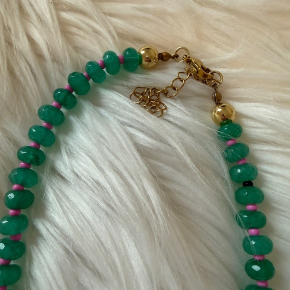 Allie + Bess Kaia Green 15” Beaded Necklace - Picture 2 of 2